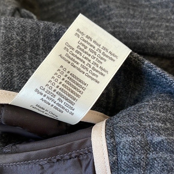 Aritzia Wilfred Wool Cashmere Tie Front Pant Size 2 Grey - Picture 11 of 11